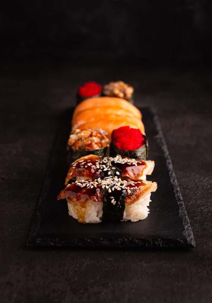japanese-food-sushi-black-plate-top-view japanese-food-sushi-black-plate-top-view